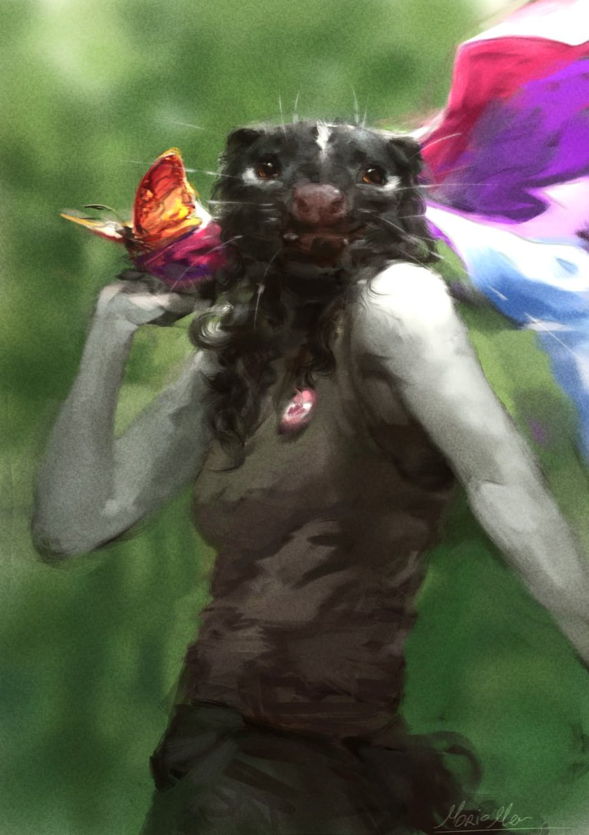 MoriMersMortuar's tweet photo. Ray-
Every year i do a pride art! So again we go https://t.co/OhPa2JhLyI