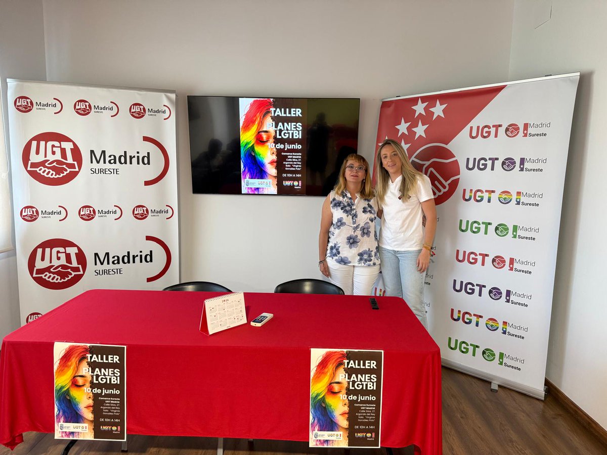 PSOEArganda's tweet photo. 🏳️‍🌈 Hoy hemos acudido a las jornadas LGTBI organizadas por los compañeros y compañeras de UGT Sureste.

Un espacio para reflexionar, compartir experiencias y seguir avanzando en la defensa de la igualdad, la diversidad y los derechos de todas las personas. https://t.co/MGXZH5plfI