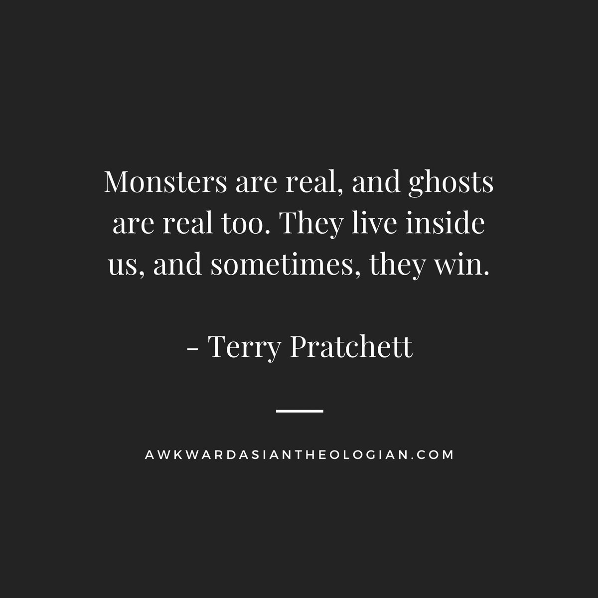 AsianTheologian's tweet photo. #awkwardasiantheologian #terrypratchett #monsters #sin #division https://t.co/YsPg9vJoxk