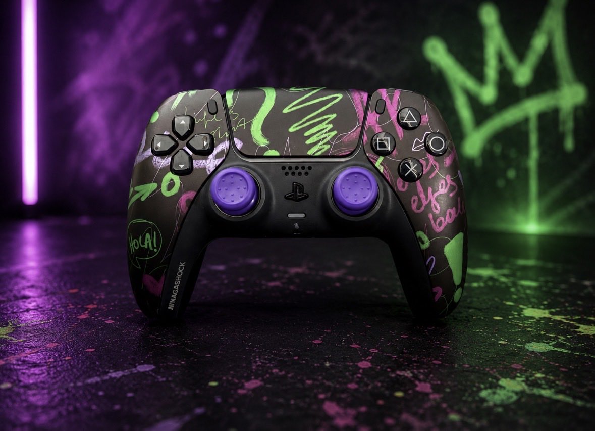 NagashockGaming's tweet photo. PS5 Raptor Premade with Marius MH5 Board 🎮

Marius MH5 board
PC gaming at 8K polling rate 
TMR anti-drift modules
Digital click triggers and bumpers
Native USB C 
4 fully Remapable back buttons
Pro set of domed and concave caps https://t.co/IiuLSLDg0E