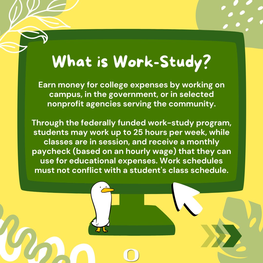 UOregonFinAid's tweet photo. 💼Tienes preguntas sobre el programa de Trabajo y Estudio?
Tienes dudas sobre la elegibilidad, los requisitos o el funcionamiento del programa de Trabajo y Estudio?
📩 Por favor, ponte en contacto con nuestra oficina si tienes alguna pregunta. #uoregon #OSFAS #workstudy https://t.co/qgLkbAm80d