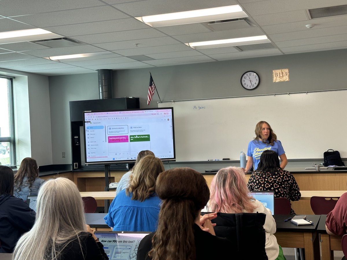 HannahAdkisson's tweet photo. Day 3 of summer conference brought lots of tech ideas to implement next year! Loved learning about Google Gems and how it can be used in my classroom. @passport2lead @KEDCGrants https://t.co/thbX6EaGx1