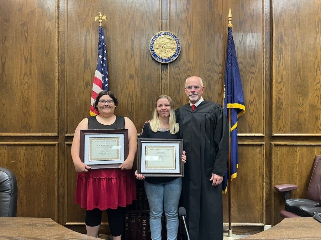 PSCNeb's tweet photo. On June 5, 2026, the Northeast Nebraska Adult Drug Court celebrated the graduation of participants during a ceremony held at the Madison County Courthouse. The Honorable James Kube presided over the event. https://t.co/k6IbYeq3qe https://t.co/yBq6pB0zuE