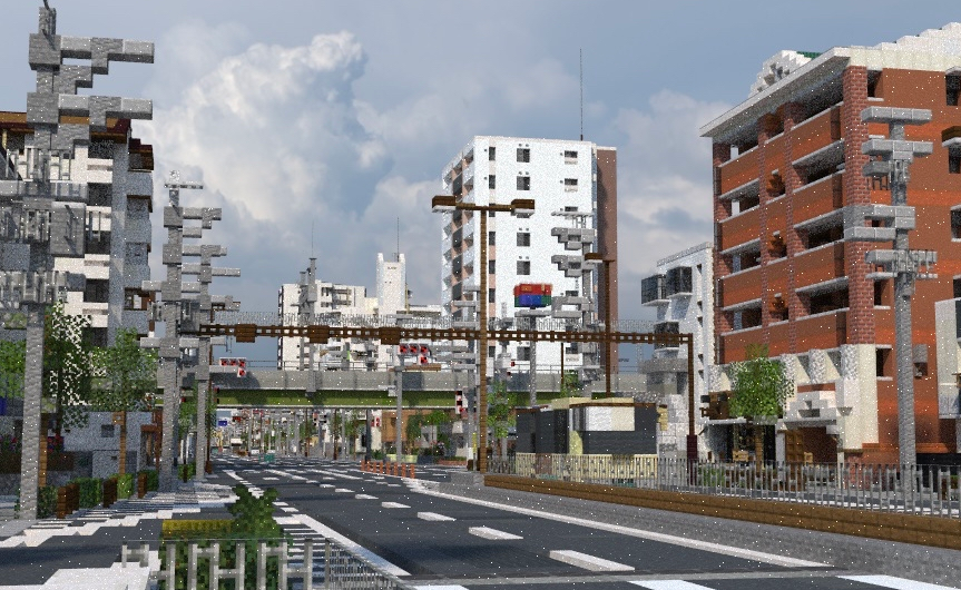 misosiu_Global's tweet photo. Main street vibe #味噌汁市  #Minecraft #Minecraftbuild https://t.co/xNXrf02Izn