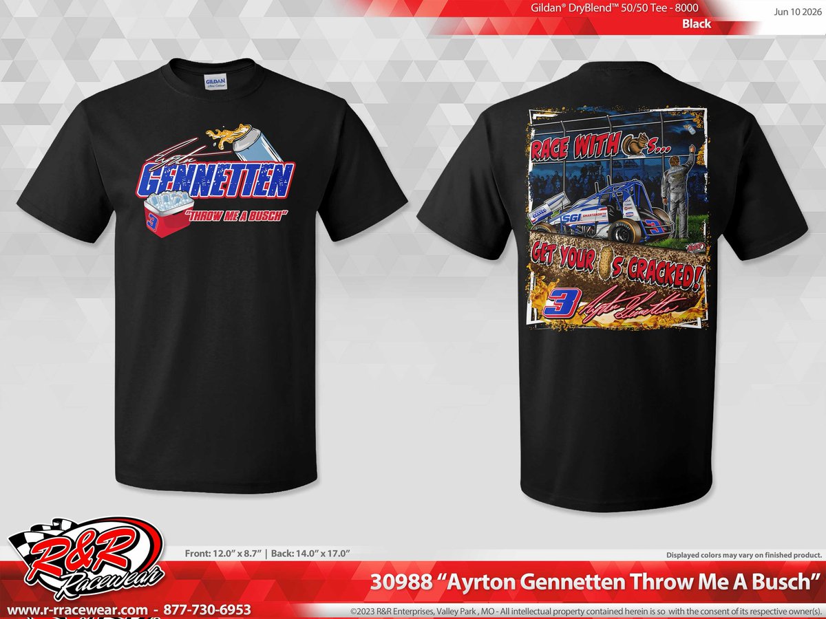 AlwaysRaceDay's tweet photo. Ayrton Gennetten is selling T-Shirts and sweatshirts from this moment last week.

Link: https://t.co/NGaSauakal https://t.co/gqh2mGyALy