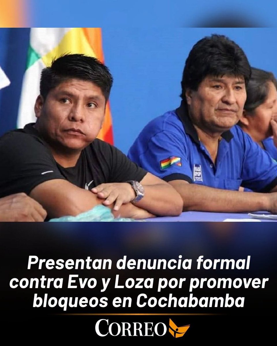 ClauSorucopress's tweet photo. Quiero APLAUDIR al asambleísta de Cochabamba (Súmate), Joel Flores, por ser el único que SE ANIMÓ a presentar una denuncia formal al Ministerio Público contra Evo Morales y Leonardo Loza por promover los bloqueos. Los demás en plaza Murillo solo bla bla y denuncias ante cámaras👏 https://t.co/ptW2yVxyZT