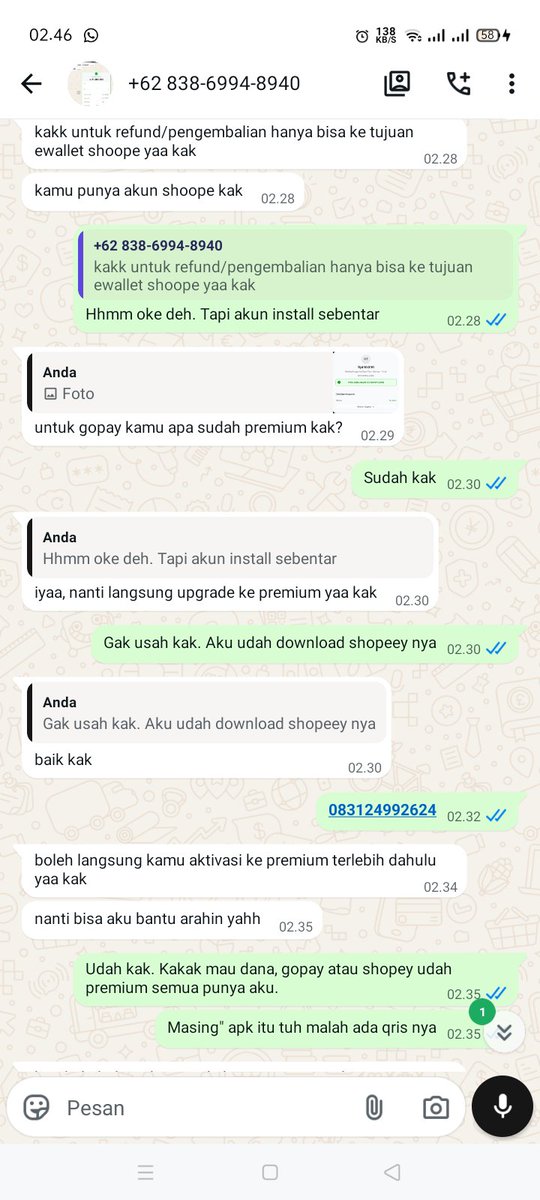 ttematic's tweet photo. Please tolong, bantu spam ke nomer itu, gua kena scam orang jualan akun x, duit gua ilang 185rb. Gua belain pakek duit tabungan buat dpet akun f 3k dan udah cenblue, tapi gua malah di kasih akun gembel. #zonauang part 1 https://t.co/JAw28rampG