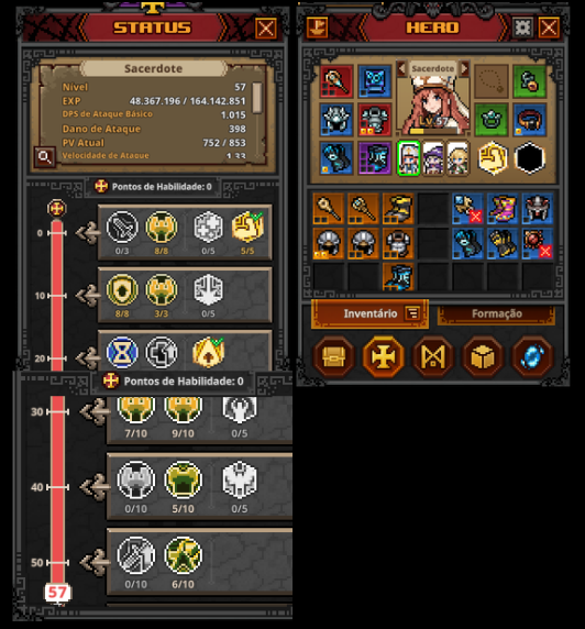 DjowDj0w's tweet photo. HACK PARA TASK BAR HERO PARA PASSAR QUALQUER BOSS

Bom, se você achou que era hack de verdade, se enganou. Mas fica aqui porque o que vou te passar é melhor que isso: a build definitiva para derreter bosses que me ajudou em absolutamente todos os mapas até a dificuldade Infernal

Se você está travado e não aguenta mais ficar preso no endgame, se liga nessa composição:

Composição Principal: Ranger, Sorcerer e Feiticeiro

Como rodar a build:
Feiticeiro: Foco total em dano de fogo para garantir o burst massiv.

Ranger (Arqueira): Foco máximo em attack speed e dano crítico para manter o DPS constante

Sorcerer: A peça-chave da sobrevivência. Foco em redução de dano e resistência a elementos. As skills de santuário e os buffs de dano aqui são indispensáveis para a comp aguentar o tranco

Estou usando essa exata configuração e cheguei agora no boss do 2-8 do Infernal. Preciso dar um upgrade nos meus itens agora, mas até amanhã acredito que já mudo o patamar e passo para a dificuldade Tormento

Comenta aí embaixo a sua dúvida sobre o game ou deixe uma dica para melhorar ainda mais essa comp!