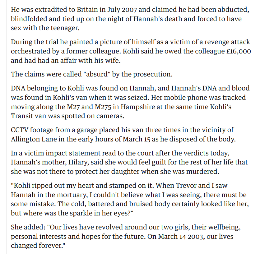 Catsplaining's tweet photo. Southampton 2003 - Hannah Foster, abducted by a Sikh close to where Henry was killed, then raped &amp; murdered. Other Sikhs covered up for him &amp; he fled to India &amp; it took until 2007 to extradite him. https://t.co/FNBsPKWiyr