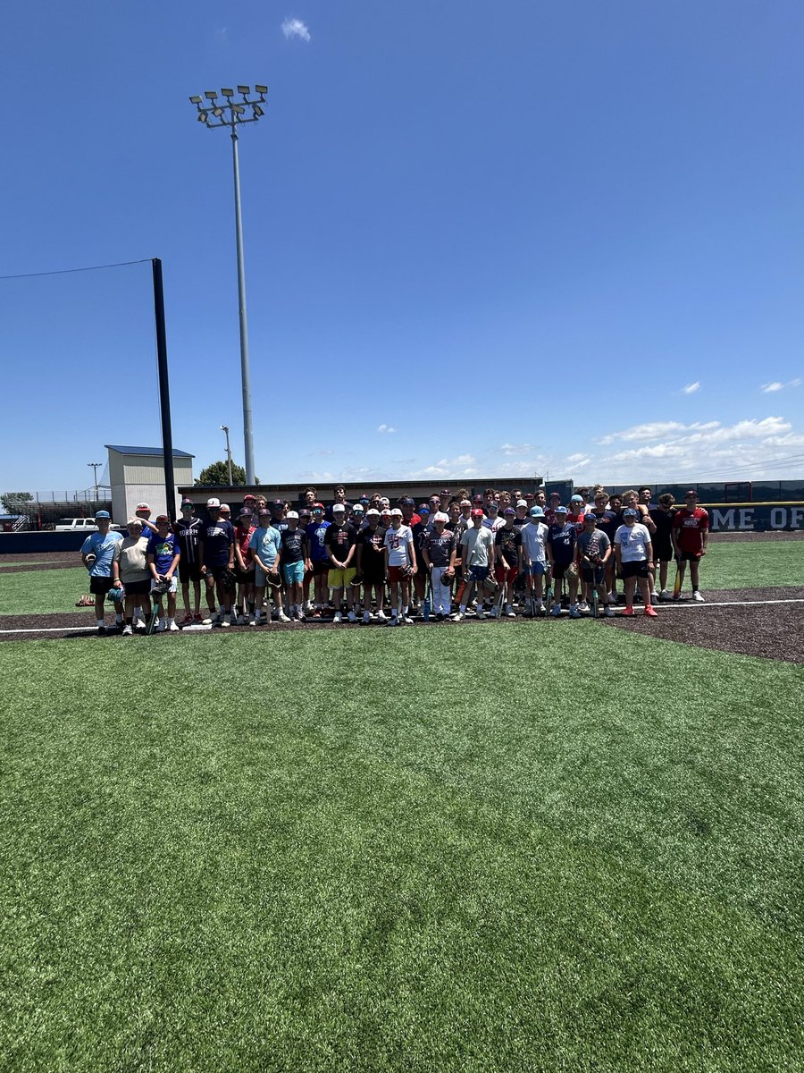 Norris_Baseball's tweet photo. We set a record with over ⚠️90⚠️ campers in grades 4-9 who got better this week! 

Thank you to the families for finding a way to get them there each day!

Shout out to our HS athletes and coaches for all their help. https://t.co/lBiSB46buq