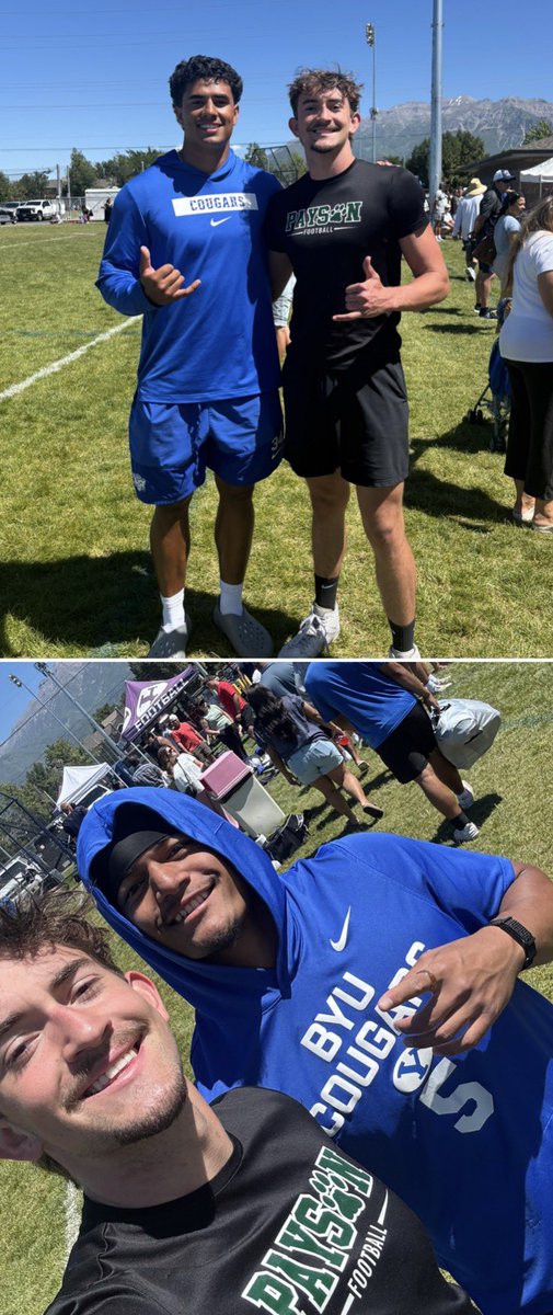CadeMuir53's tweet photo. Had a great time learning by all the great players and coaches at @BYUfootball. Thank you so much for yall’s time and effort. #byu https://t.co/8fTG2EDfg6