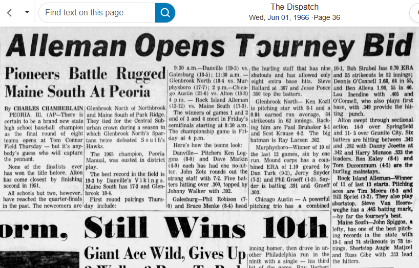 Dion_JTsports's tweet photo. A look at some of the out-of-area newspapers during @MaineSouthBases last run at state in 1966. https://t.co/lMVnHSNZpi