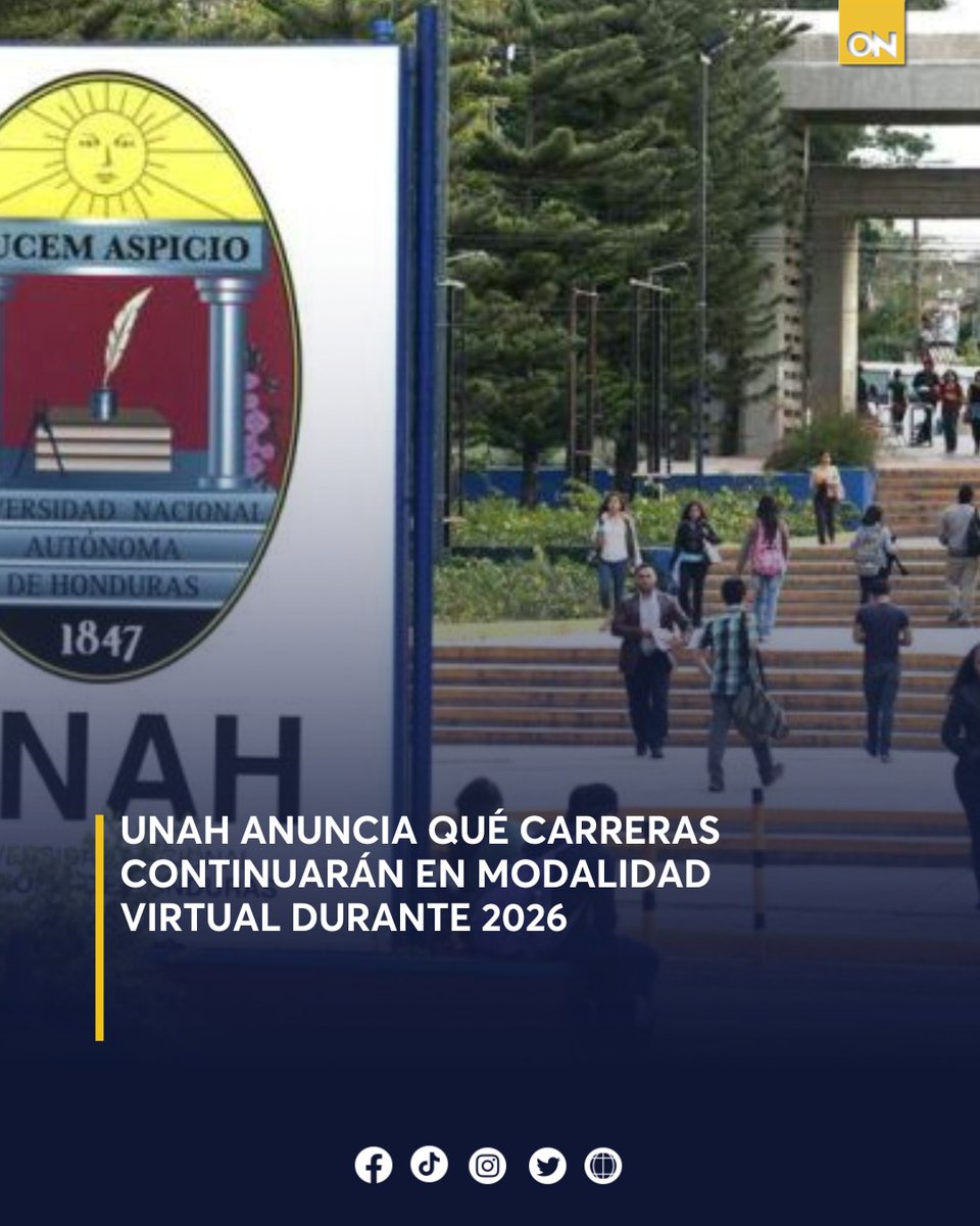 11_Noticias's tweet photo. 📚 ¿Querés estudiar en la UNAH pero no podés asistir presencialmente? 🤔 Descubrí las carreras y maestrías virtuales 2026 y todo el proceso de inscripción.
Aquí los detalles 👉🏻 https://t.co/k1xsaMDCXw
#UNAH #ModalidadVirtual #2026 https://t.co/pVHfPxXEdx