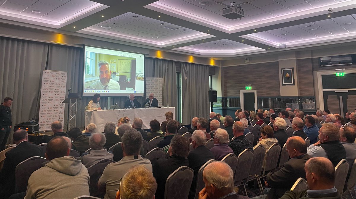 IFAmedia's tweet photo. The third IFA Nature Restoration Law meeting in Tullamore tonight being addressed by Minister Christopher O’Sullivan @NPWSIreland and Paul O’Brien and Chaired by Maurice Brady. https://t.co/aDHjb8MF8A