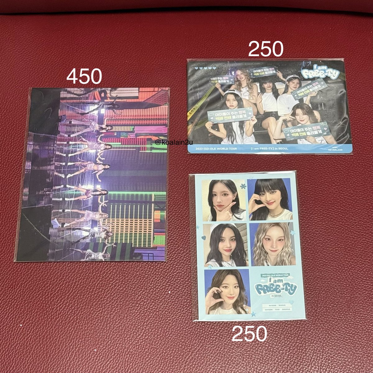 koalain2u's tweet photo. - wts/ขาย -

￼2023 (G)I-DLE world tour [I am FREE-TY] in Seoul
📦 free shipping if total > 500 baht

สนใจเหมาทักมาคุยกันได้ค่า

#ตลาดนัดidle #ตลาดนัดไอเดิล #ตลาดนัดgidle
아이들 idle photocard pc 구매 판매 wtb wts sell buy 포토카드 https://t.co/z7G1roNhMM