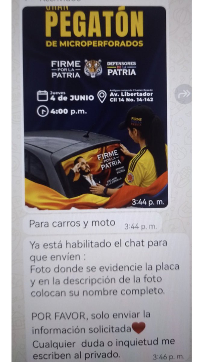 NormaVeraSa's tweet photo. Denuncia pública con pruebas sobre la participación política y presión a empleados de la @SantaMartaDTCH pata hacer campaña bajo presión por @AbelardoPTE.
@CarlosPinedoC : 
Cómo explica la existencia de cronogramas con tomas de semáforos, caravanas, entrega de flyers, control de asistencia y participación obligatoria, presuntamente coordinados desde un grupo relacionado con la Dirección de Rentas?
Los documentos contienen fechas, horarios, coordinadores y actividades programadas en distintos puntos de Santa Marta.

¿Quién organizó estas actividades? ¿Quién las financió? ¿Qué papel tenían los contratistas y funcionarios relacionados en los listados?
Los documentos existen. Las explicaciones aún no.
La @PGN_COL  y el @MintrabajoCol @AntonioSanguino deben investigar de manera inmediata esta información fue obtenida mediante denuncias de los mismos funcionarios.