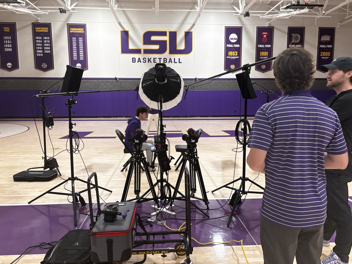 LSUTigersVoice's tweet photo. Thrilled to sit down with @Coach_WillWade and discuss in-depth  the future of @lsubasketball. Don’t miss The Will Wade Interview coming soon to @LSU_plus @TheBrandLSU #bootup https://t.co/FBUbU6UjT8
