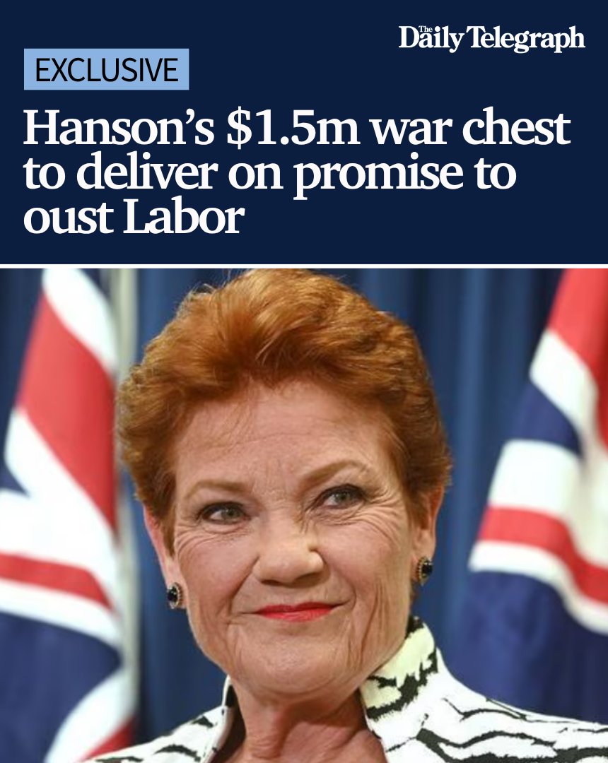 dailytelegraph's tweet photo. One Nation has raised over $1.5m in less than 24 hours, after launching a fundraising appeal branding Prime Minister Anthony Albanese as a “liar” ➡️ https://t.co/E4MIpQCaz5

Get the news first with The Daily Telegraph app: https://t.co/nwh13xF0HY https://t.co/z5myHKWbfJ