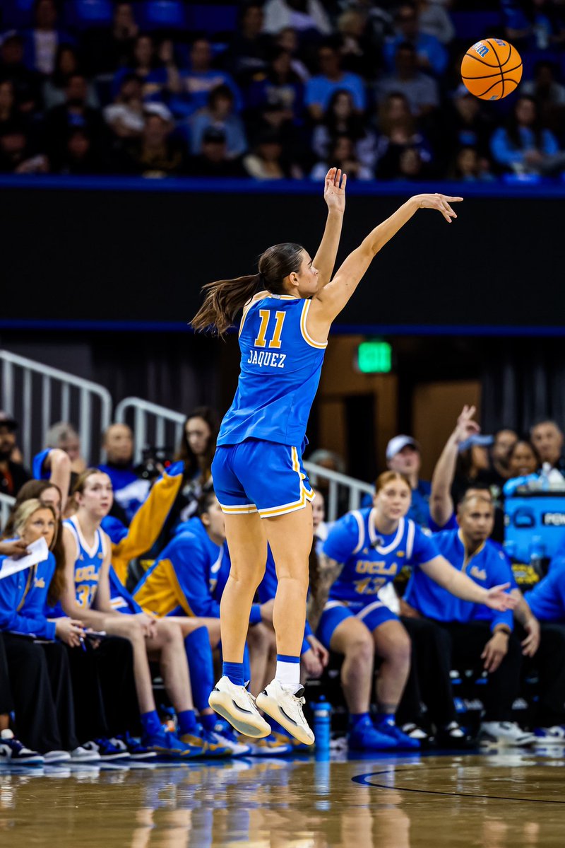 UCLAWBB's tweet photo. We couldn’t just pick one win over the Trojans, so our next Top 10 moment is when we painted LA blue ✌️ times in 2025-26! 

#GoBruins https://t.co/KiDCbg0FCE