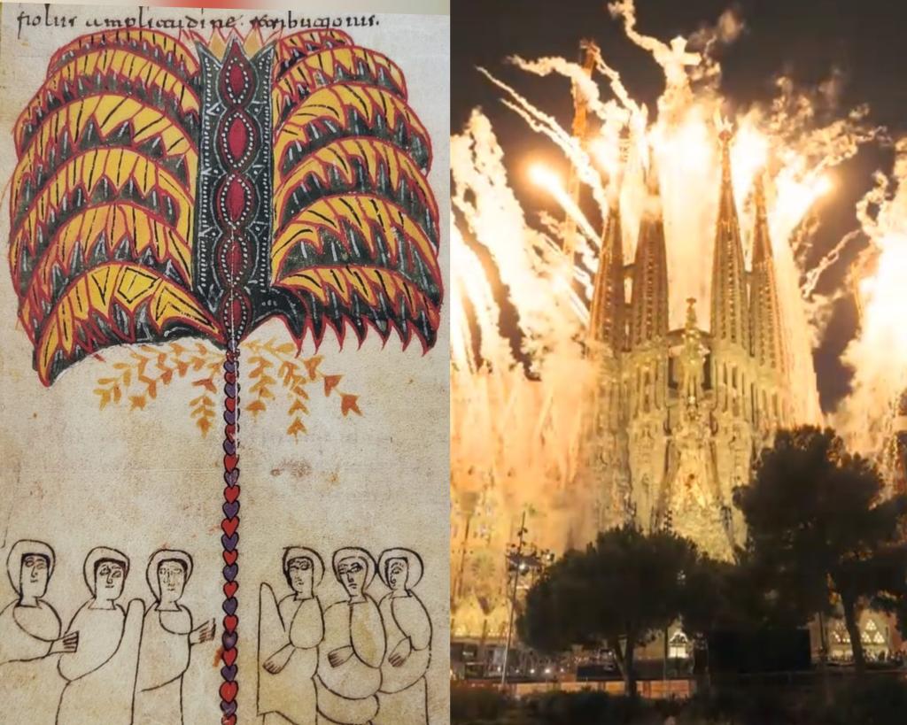 RomanicCatala's tweet photo. Esclat de llum #memsromànics #memsBeatus #palmera #sagradafamília https://t.co/YZin1gTS7R
