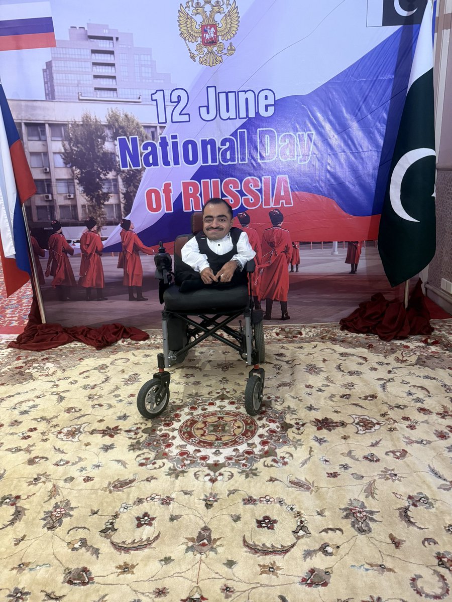 Syedomair88's tweet photo. Honored to attend the Russian 🇷🇺 National Day celebration. Thank you, Ms Ambassador Albert P. Khorew, for the kind invitation. It was wonderful to share this special occasion. Wishing Russia success and prosperity in the years ahead.@RusEmbPakistan https://t.co/c92lyHxjzf
