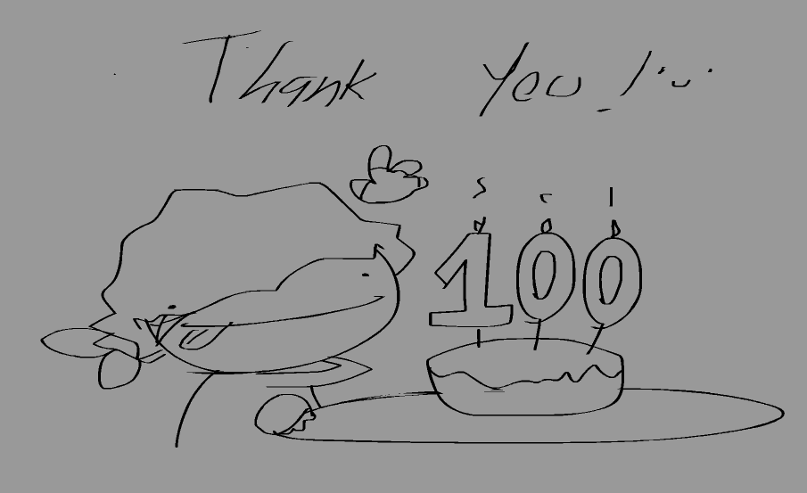 DDCrackhead's tweet photo. Quick doodle as appreciation for the big hundred follows I didn't expect to hit it so sudden lol (Thank you guys!!) https://t.co/fjO5MNxBUW