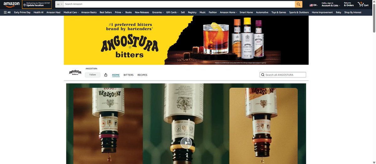 Angosturatt's tweet photo. We have expanded our global digital footprint with branded storefronts on Amazon US and Amazon UK. This strengthens our access to two of the world’s most developed e-commerce markets.  

The Amazon UK storefront features our full premium rum range - Angostura® 3-year-old, Angostura® 5-year-old, Angostura® 7-year-old, Angostura Grand Reserve 1919®, Angostura Founders Reserve 1824® and Angostura® 15-year-old alongside our iconic bitters portfolio, ANGOSTURA® aromatic bitters, ANGOSTURA® orange bitters and ANGOSTURA® cocoa bitters. Our bitters portfolio is available on the Amazon US storefront only, at this time. 

#Angostura
#AngosturaPremiumRums 
#AngosturaBitters