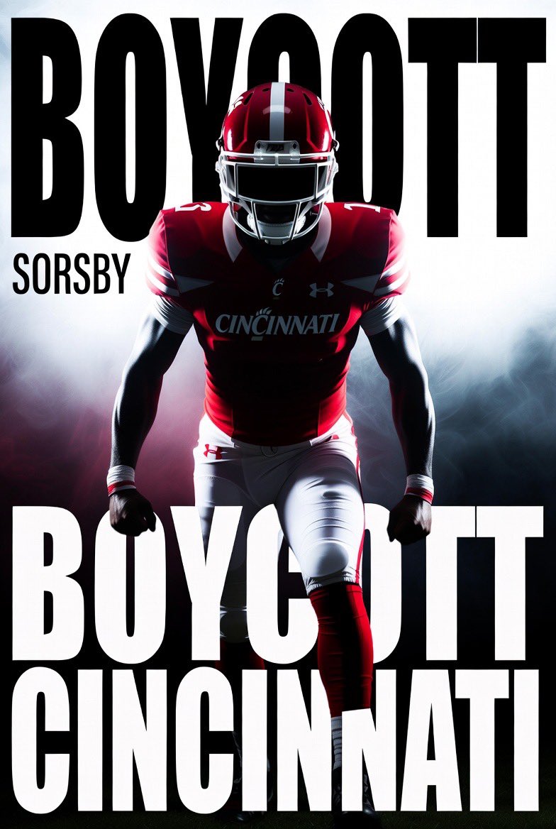 TTUProbs's tweet photo. Do what’s right. Boycott @GoBearcatsFB who let Sorsby play 2 years knowing he was betting! https://t.co/NHY68QdHcB
