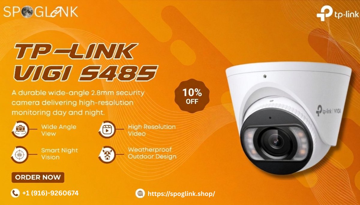 Spoglink's tweet photo. 📹TP-LINK VIGI S485 Security Camera.
✅ Wide-Angle View.
🌙 Smart Night Vision.
🎥 High-Resolution Video.
🌦️ Weatherproof Outdoor Design.
📞 Contact Us: +1 (916) 926-0674
🌐 Website: https://t.co/hNs5E1FoNR
#Spoglink #SecurityCamera #SurveillanceSystem #SmartSecurity https://t.co/zWRSM5vawb