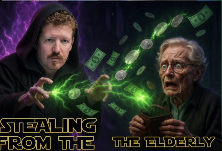 RealRazzio's tweet photo. This is the Mustache Twirling Villain Ammon Mcneff 
-He will steal your entire lego colection from you, 
-if you try to get it back he will sue you 
-if try to fund your defence in the Lawsuit against you with crowdfunding he will steal that aswell https://t.co/Rhi1vp4hPd