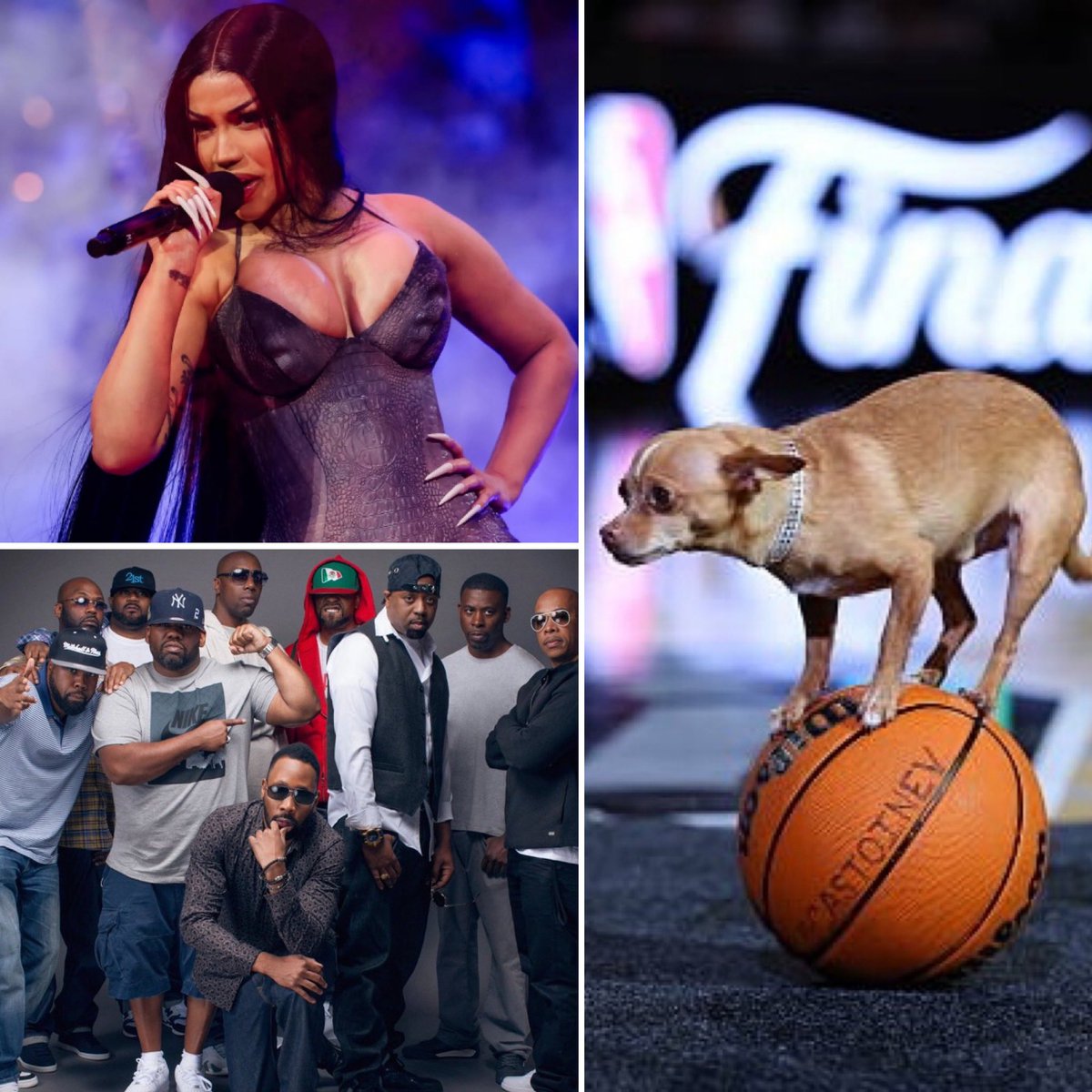 NBA_NewYork's tweet photo. “We had Cardi B halftime Game 3, the reunification of Wu Tang Game 4, and San Antonio had a dog on a beach ball”

   —   Knicks owner James Dolan on WFAN https://t.co/oKbYtST2dI