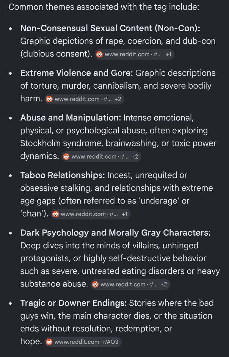 DaRealSatoru's tweet photo. @starTengen // It’s a term mainly used in fanfiction that basically means explicitly and extremely taboo themes. It ranges anywhere from extreme violence to proship or worse, these are the most common ones tho https://t.co/69O5r48HO2