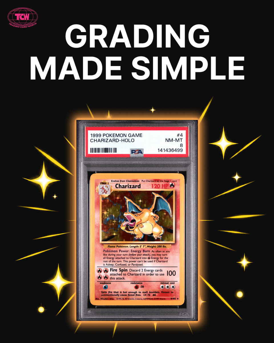 TradingCardWRLD's tweet photo. Thinking about getting a card graded but not sure where to start?

Trading Card World is an authorized PSA and BGS submission center, so you can hand us your card and we will handle the process from there.

We will even help you decide if it is worth grading in the first place. https://t.co/8gbFBjB2im