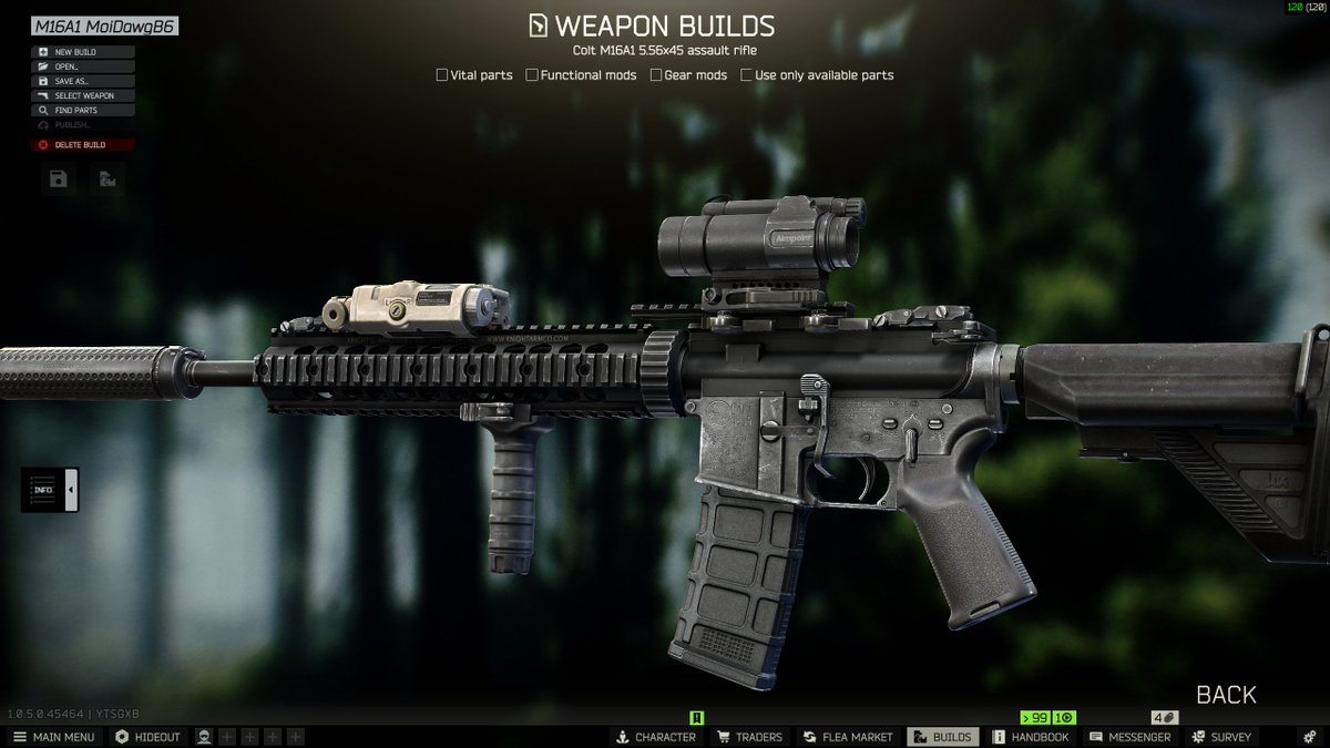 nott_stitch's tweet photo. Here are sum builds I've been rocking on streets.
@MrBubblyTTV
Inspired me to be different and not run the meta. GG  #EscapeFromTarkov #EFT https://t.co/DIYNLEu2bh