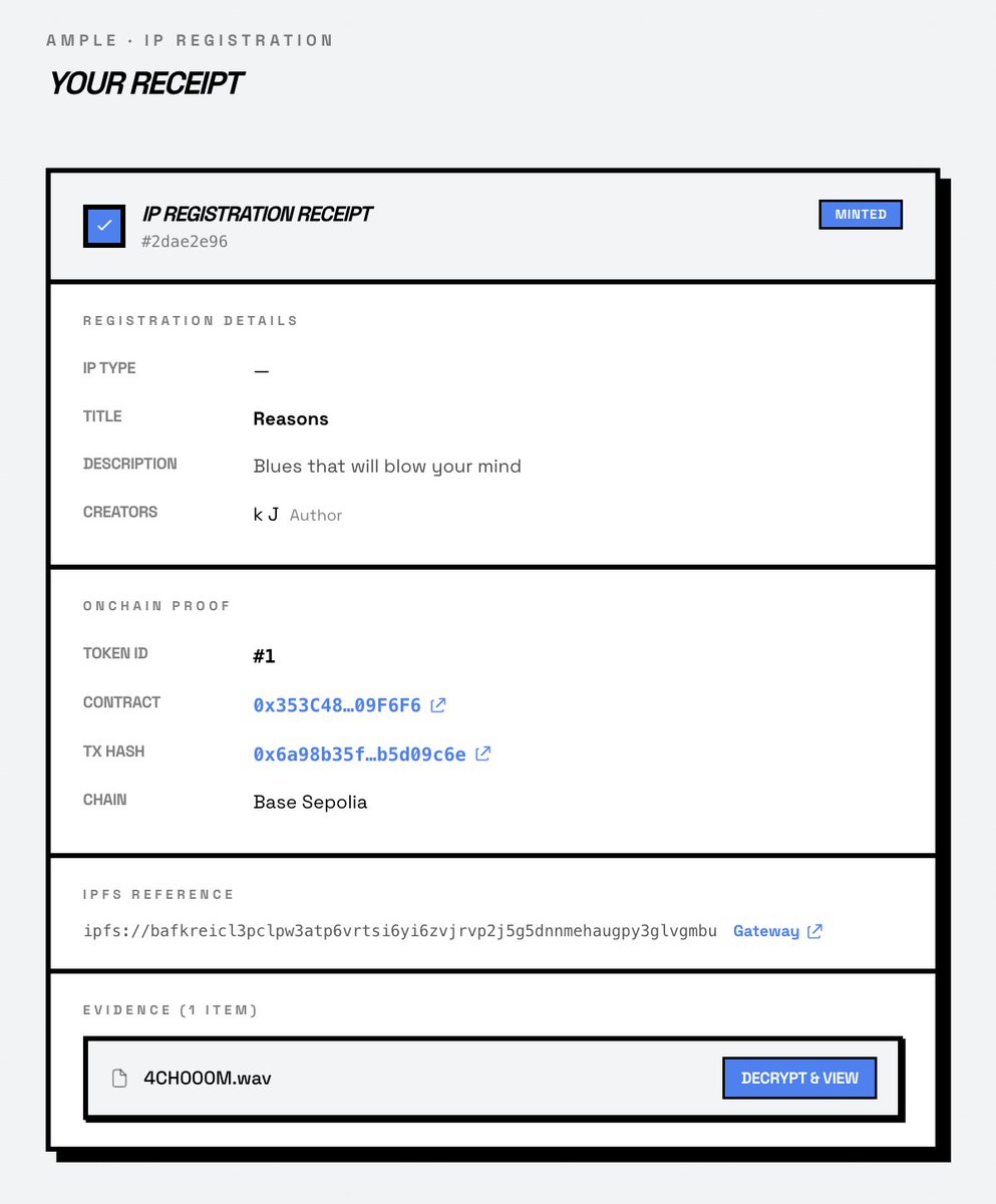kenjohnscreates's tweet photo. IP onchain tests are working - updating UI, storage DB, legal language, support bot, payment options and then running a few more tests before launching beta

VERY 🔜 ⚡️ https://t.co/XNPso8v2lA