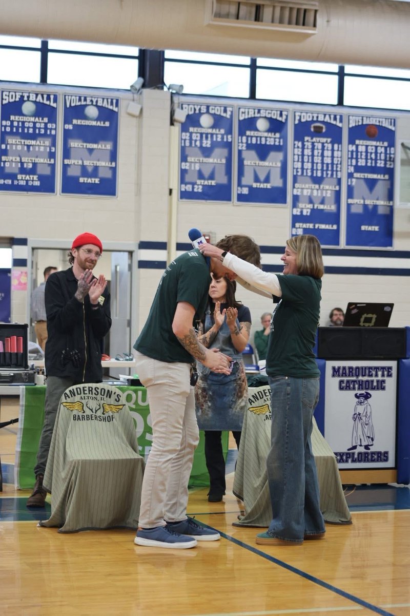 StBaldricks's tweet photo. Meet Crusader for a Cure, Elizabeth.

For 15 years, she's led Marquette Catholic High School's St. Baldrick's event, inspiring students to go bald in support of childhood cancer research. https://t.co/O10SFiFwYF