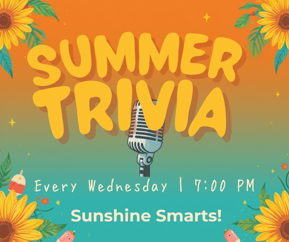 HeadshotsBar's tweet photo. 📅 Every Wednesday | 7:00 PM
Sun’s out, brains out! ☀️🧠
Cool down with a drink and turn up the fun at Geeks Who Drink Pub Quiz. Bring your summer squad or ride the trivia wave solo — good vibes guaranteed! 🌊🍹 https://t.co/1En3nwBihC
