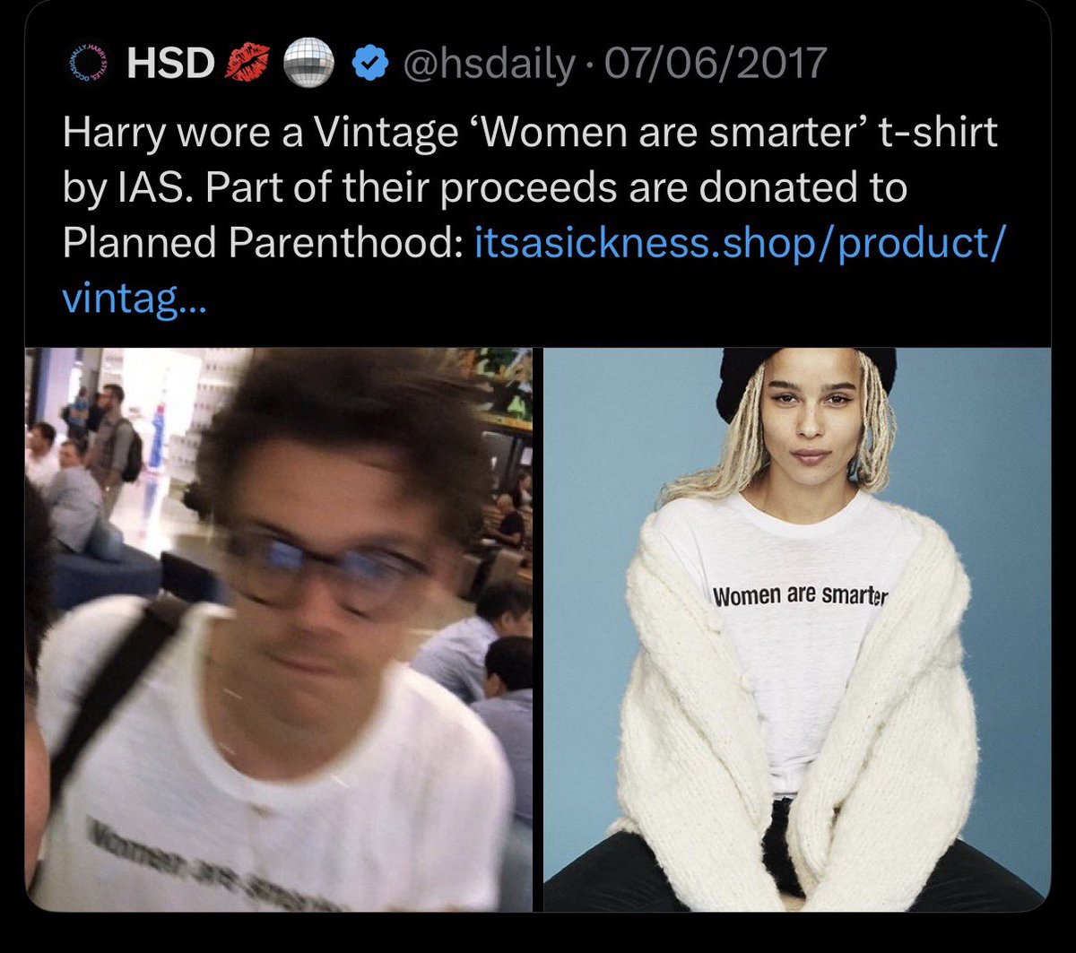hrrysflowrs's tweet photo. Video out March 13, he followed March 14, was seen wearing the shirt in June https://t.co/u4i9GyWpmq