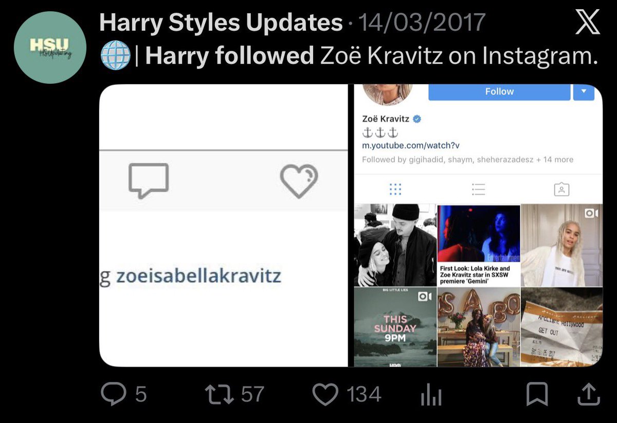 hrrysflowrs's tweet photo. Video out March 13, he followed March 14, was seen wearing the shirt in June https://t.co/u4i9GyWpmq