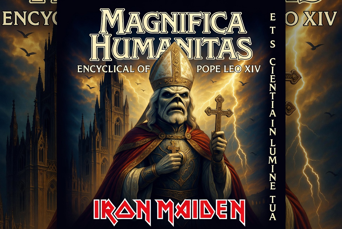Replicantepod1's tweet photo. “¿Porque dicen que el Papa León XIV es fan de Iron Maiden? La encíclica que hizo gritar ‘Up the Irons’ a los metaleros” https://t.co/Nptz8oyIHm #FelizMiércoles #BuenosDías #miercolesdeenseñarlasnalgas #manabí #teenagegirls #MiercolesDeMorboYProvocación #mexico #PapaLeónXIV https://t.co/u32QDrYRgj