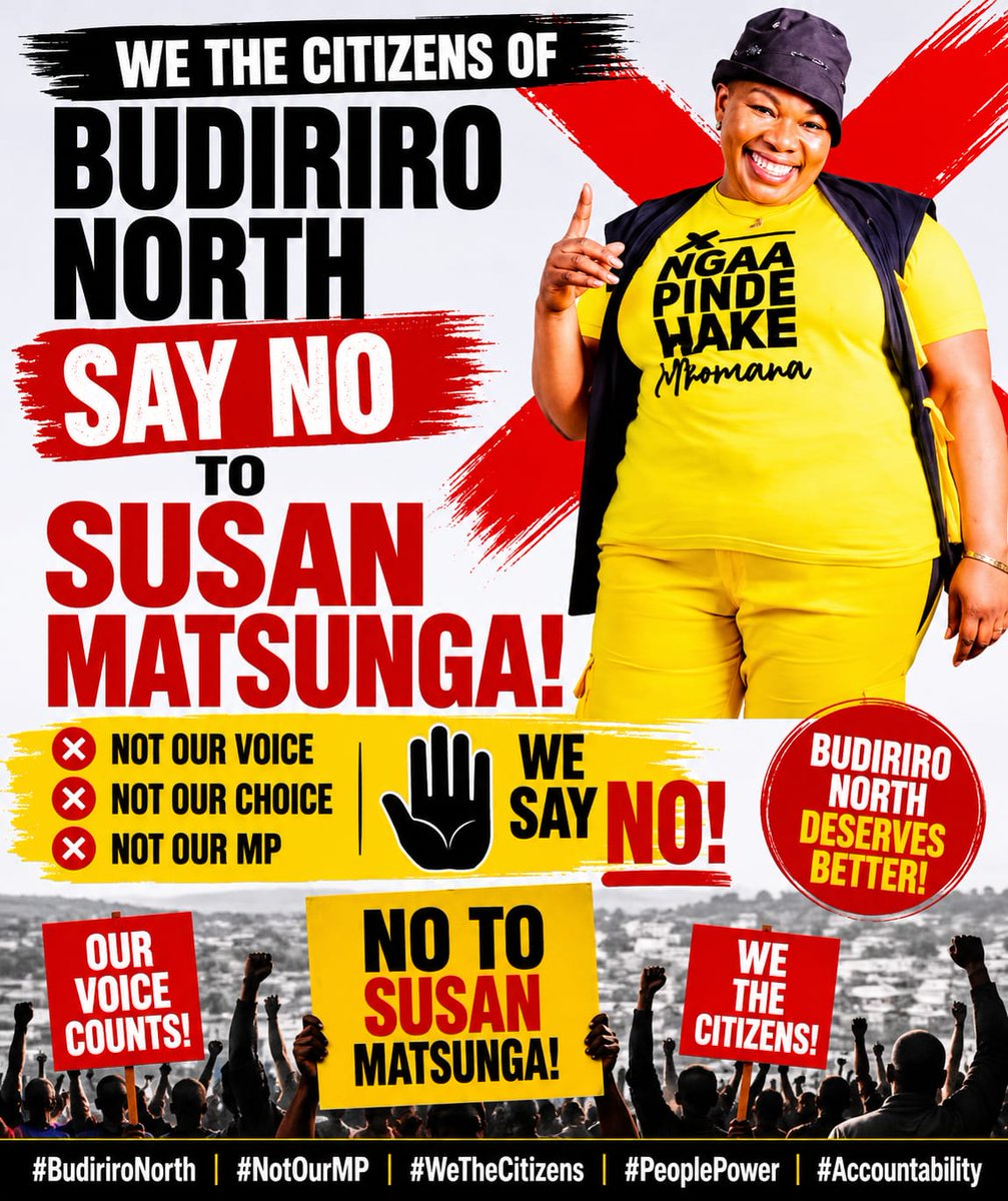 pmkwananzi's tweet photo. I hear the people of Budiriro North have petitioned rejecting Susan Mutsanga as their MP and stating that what she presented in parliament does not represent them or their views on CAB3. https://t.co/ezCXSussvS