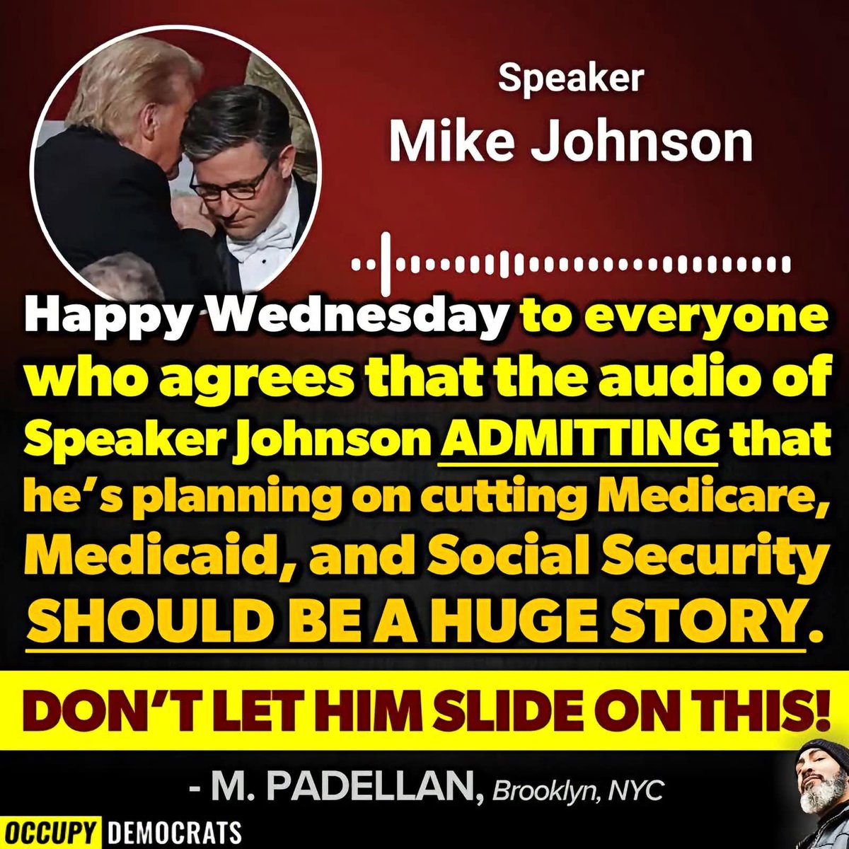 99_weeks's tweet photo. @SpeakerJohnson why do you and the MAGA faithful insist on being disposed and even moreso, demonic . . . I think an exorcism is in order . . . ZERO respect intended!  I await your reply! @CNN @ABC @NBCNews @OccupyDemocrats https://t.co/k4lvewyTpx
