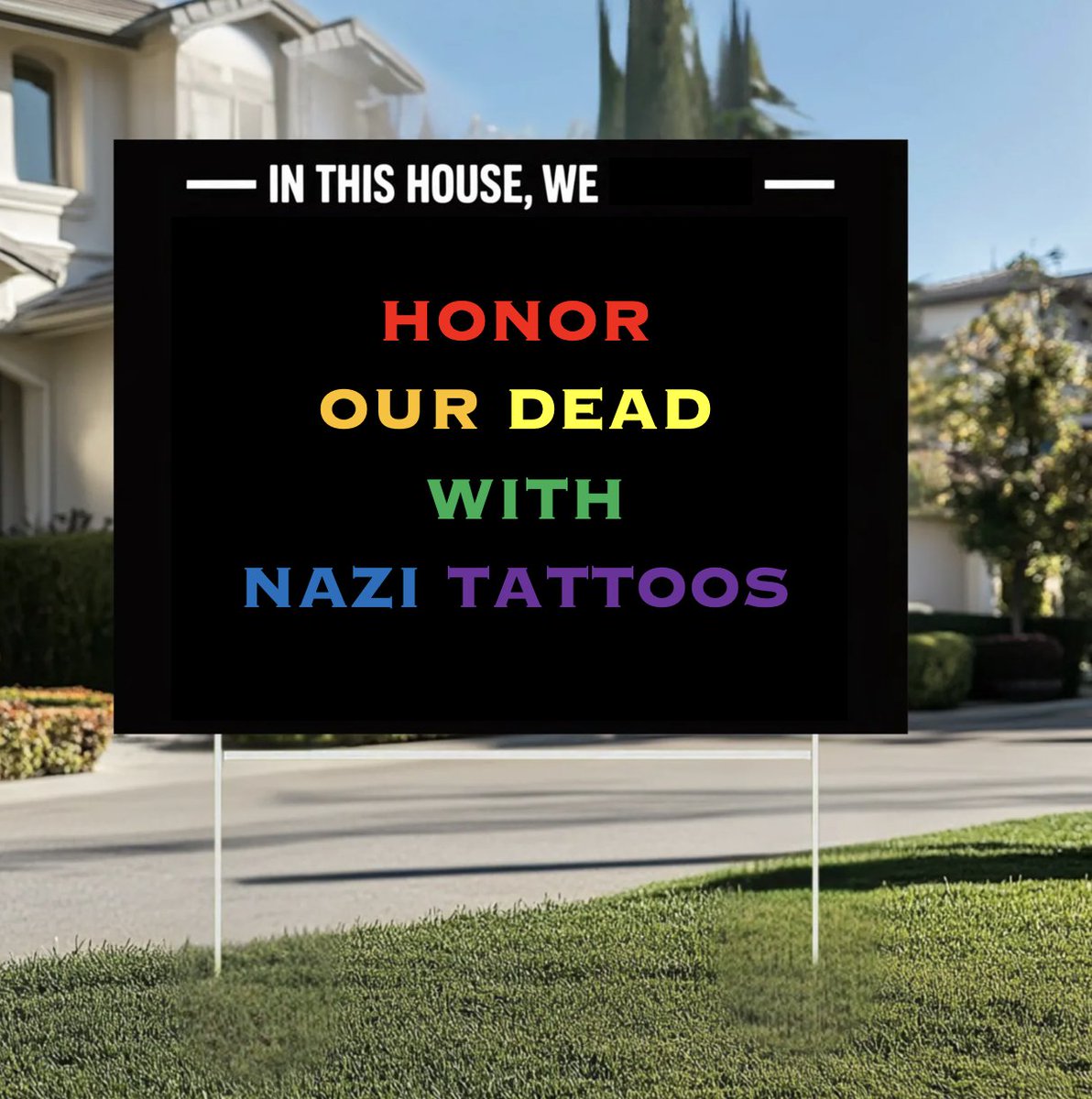 LizMair's tweet photo. Live shot of Ron Klain's front yard: https://t.co/hfJuxZJazD