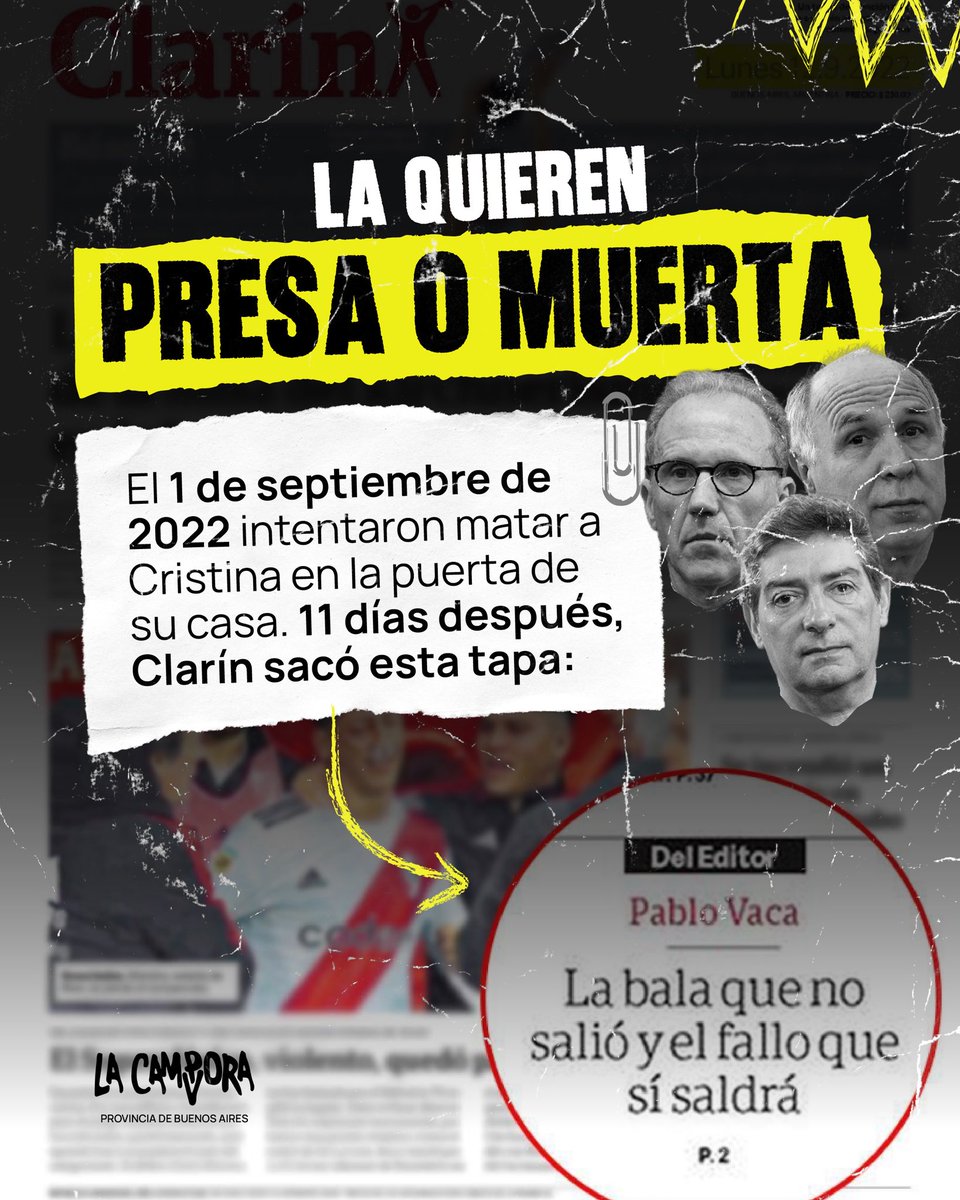 lacamporabsas's tweet photo. MAFIOSOS Y CAGONES 

Estos tipos garantizan que el sacrificio de los argentinos no valga nada. Metieron en cana a Cristina para que no la podamos votar. Se cuidan entre ellos y persiguen a quien defiende al pueblo.  

#CristinaLibre https://t.co/Jy5HvjqEs7