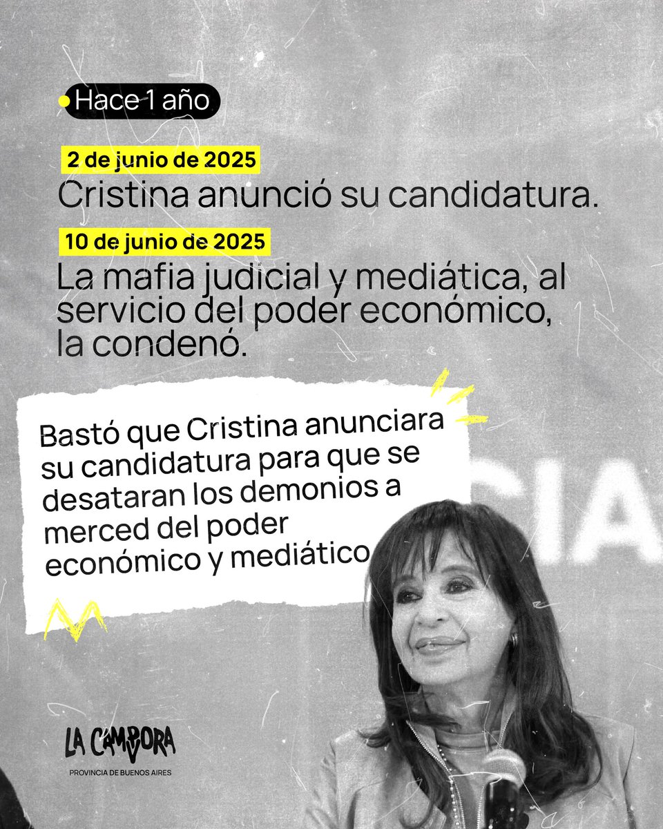 lacamporabsas's tweet photo. MAFIOSOS Y CAGONES 

Estos tipos garantizan que el sacrificio de los argentinos no valga nada. Metieron en cana a Cristina para que no la podamos votar. Se cuidan entre ellos y persiguen a quien defiende al pueblo.  

#CristinaLibre https://t.co/Jy5HvjqEs7