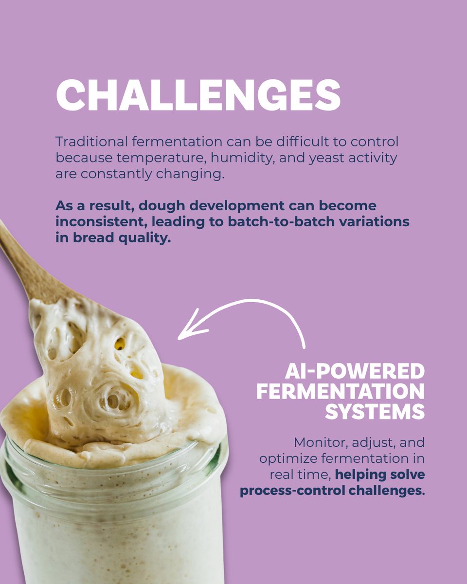 BakingExpo's tweet photo. A recent study from Food Chemistry found AI-powered #fermentation systems can help bakers predict dough development, optimize proofing, and create more consistent results without sacrificing taste or texture.
👉 Learn more: https://t.co/2UiEIDcUXs
#BreadMaking #BakeryIndustry https://t.co/7aTgQsdQhh