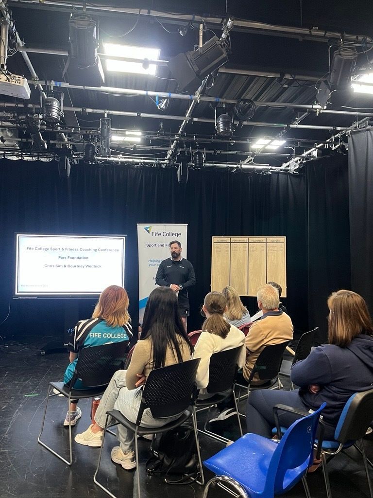 FifeCollSport's tweet photo. As the academic year wraps up, we closed out our third annual coaching conference — 'Rebalance' produced a brilliant day of learning, sharing and networking for our students. It’s also become an important platform for the department to celebrate our learners past and present. https://t.co/QwOXDlWCbP