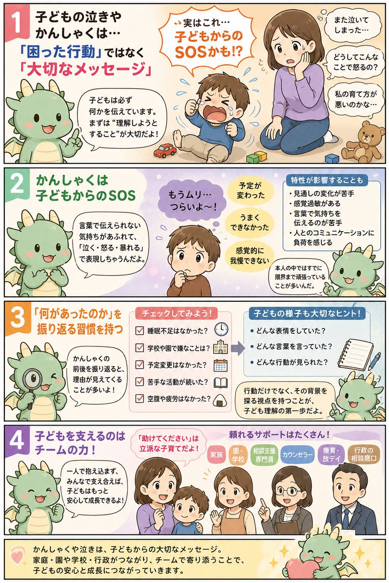 KindleXnote's tweet photo. 子どもの行動には必ず理由があります。

そして、その理由を一緒に探してくれる仲間は必ずいます。

どうか一人で抱え込まず、家庭・園や学校・行政など、チームで子どもに寄り添っていきましょう。

その積み重ねが、子どもの安心と成長につながっていくのです。
https://t.co/aWmHcWe7HW https://t.co/Z2tikM0b6S