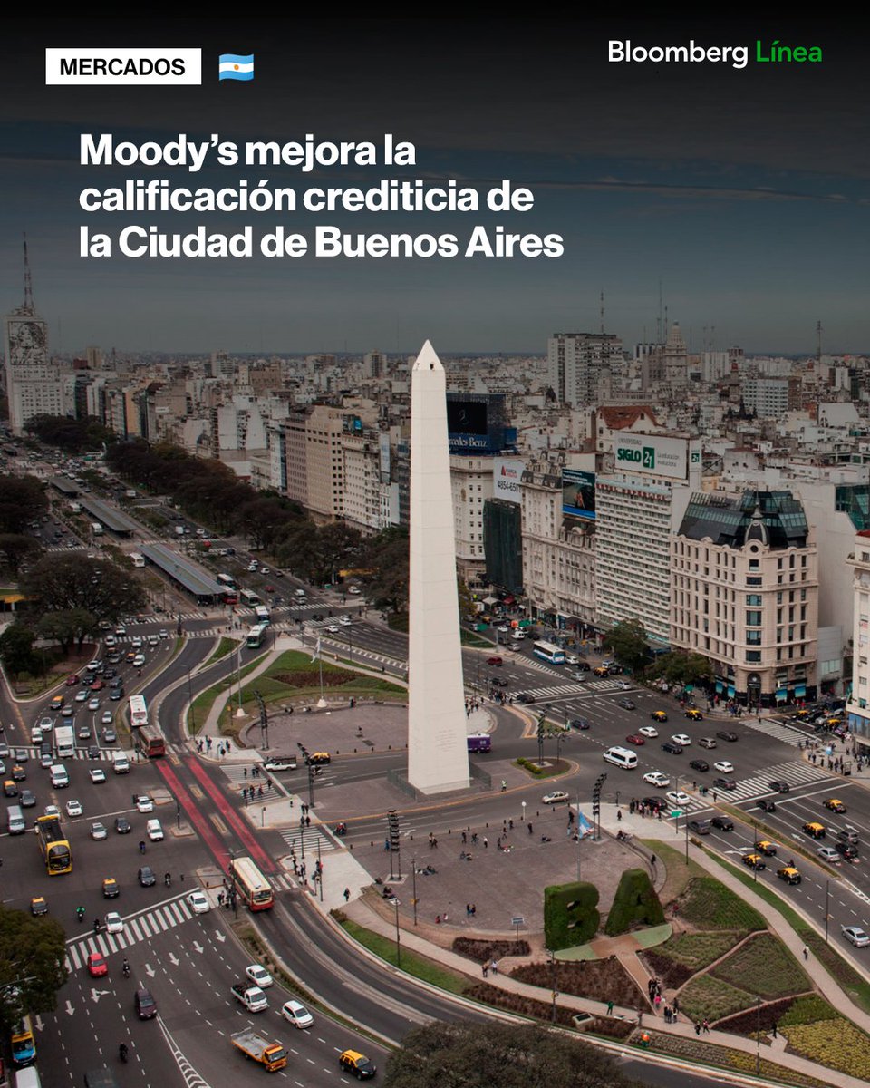 BloombergLineaA's tweet photo. Moody’s Local Argentina elevó la calificación crediticia de la Ciudad de Buenos Aires de AA+.ar a https://t.co/52T2YbislW. La mejora se apoyó en el fortalecimiento de su perfil de deuda y desempeño fiscal.

Más detalles: https://t.co/hxIlCrQN0F

📷: Erica Canepa/Bloomberg https://t.co/Srz1da25kW