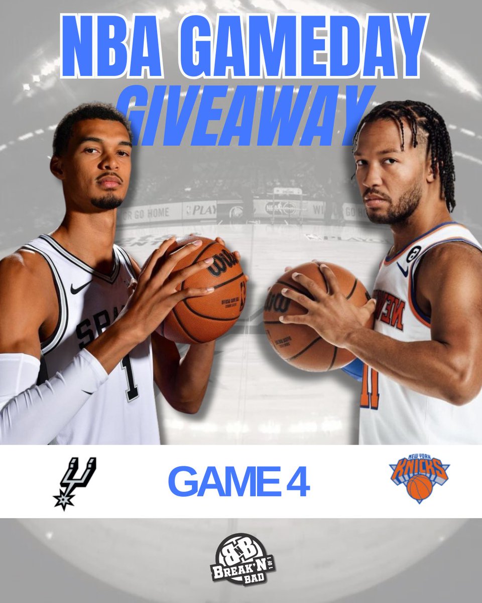 break_n_bad's tweet photo. Guess the score before the game starts tonight to be entered in our giveaway!!

And bonus- who do you think pulls it off? 🏀⬇️ https://t.co/JytIGscWRr